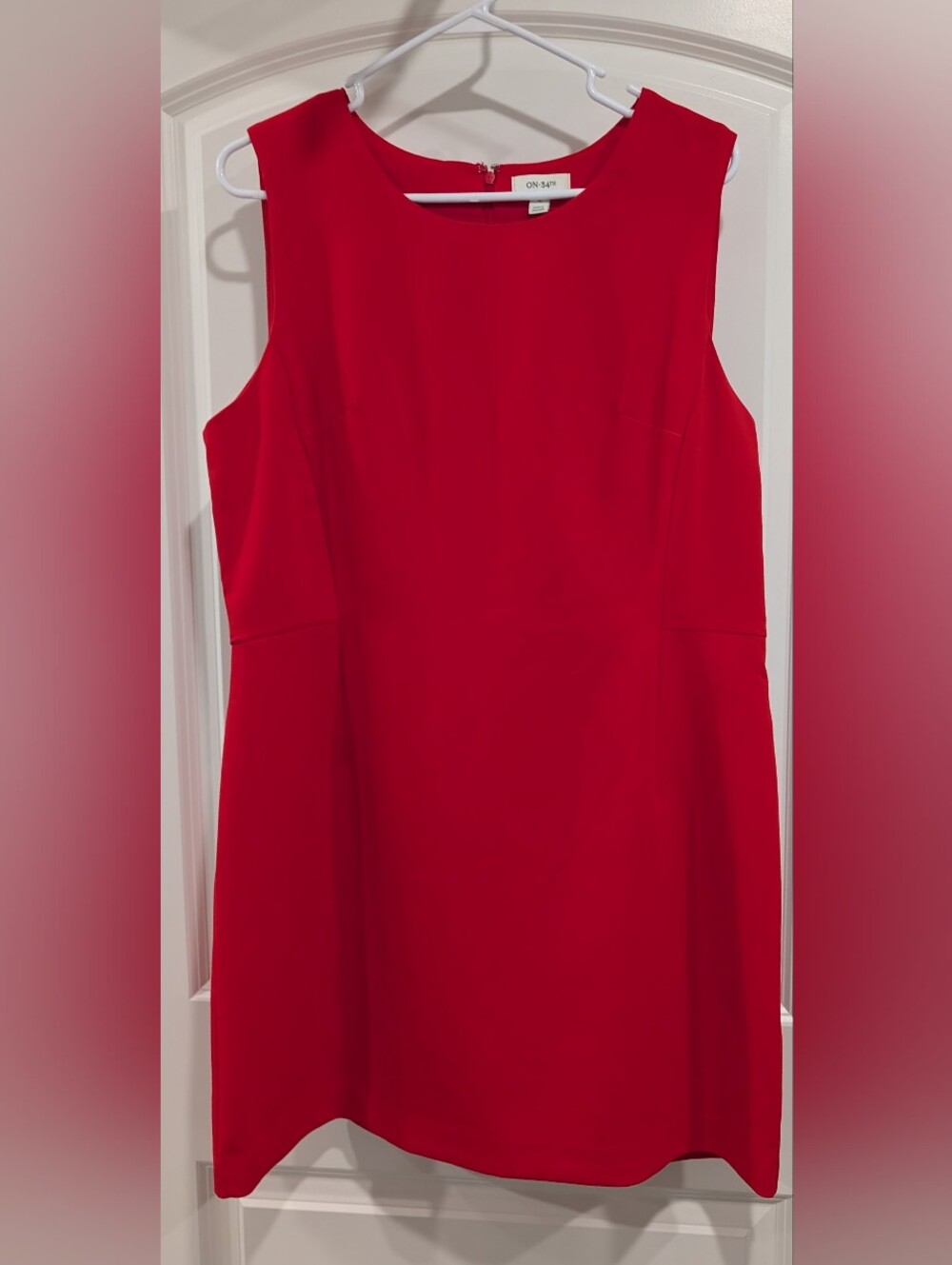 ON 34th Sleeveless Red Mini Dress Size 16
